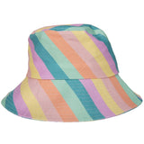Pastel Striped Bucket Hat
