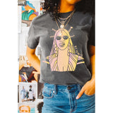 Beyonce Tee in Charcoal