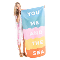 You Me and the Sea Quick Dry Towel